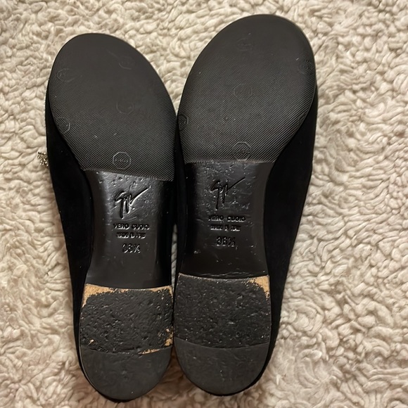 Authentic! Giuseppe Zanotti Black Suede Slip-on w/ Silver Tassels NWOT sz 8.5 - Picture 9 of 11